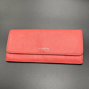 Coach NWT Coral Saffiano Soft Wallet